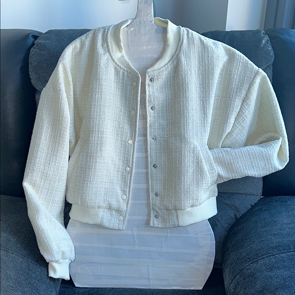 Tweed Bomber Jacket